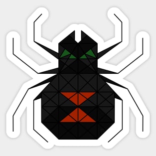Black Widow - Geometric Abstract Sticker
